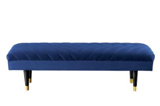 An Image of Polter Bench Navy Blue
