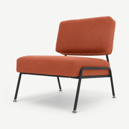An Image of Knox Accent Armchair, Retro Orange