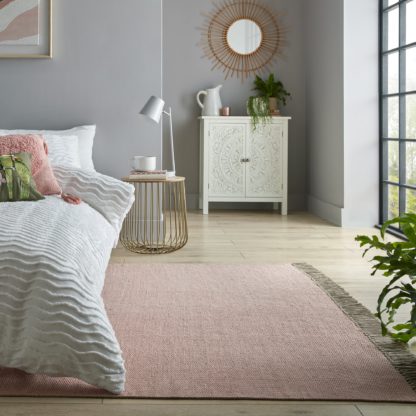 1300acd5a1d0a88ea903fd63291163c8be3c232c3c6aaf9085de47ada2378a11.jpg An Image of Reversible Cotton Rug Yellow and Grey