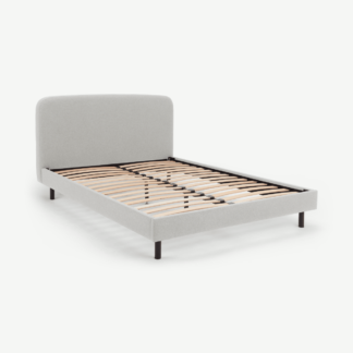 An Image of Besley Small Double Bed, Hail Grey