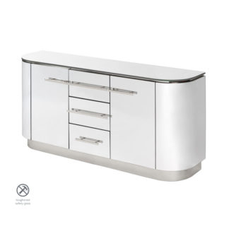 An Image of Anastasia Sideboard with Chrome Details