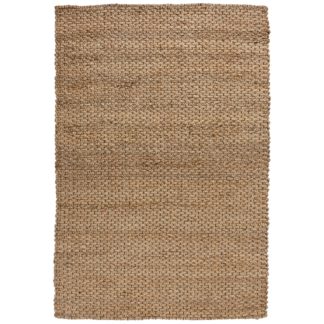 An Image of Chunky Jute Woven Rug Brown