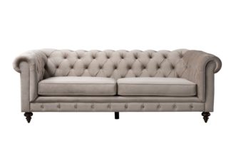 An Image of Monty Three Seat Sofa - Taupe