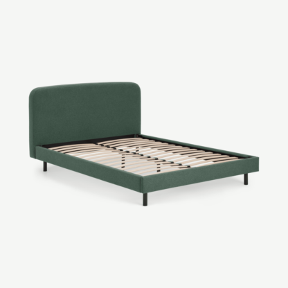 An Image of Besley King Size Bed, Bay Green & Black