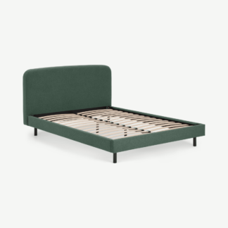 An Image of Besley Double Bed, Bay Green & Black