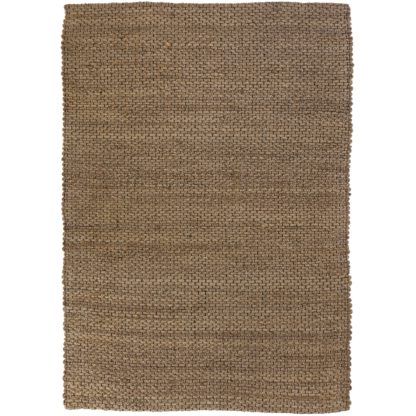 An Image of Chunky Jute Woven Rug Brown