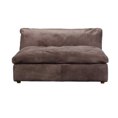 An Image of Timothy Oulton Zenna Small Sectional 1 Seater, Safari Charcoal