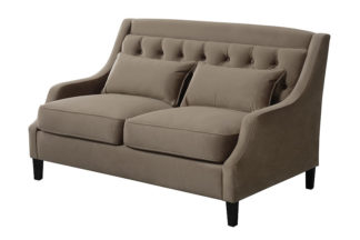 An Image of Zeno 2 seat Sofa Genova Taupe