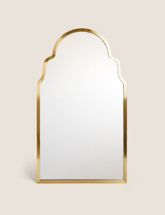 An Image of M&S Madrid Large Curved Wall Mirror