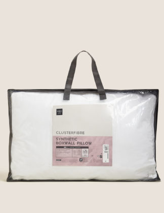 An Image of M&S Clusterfibre Medium Boxwall Pillow