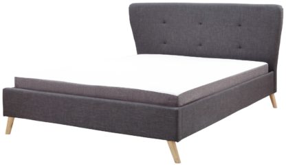 2412b71b9b9acd315fff042b70cc2ca8d6d991fd6b55881ec58f33608a439b1f.jpg An Image of GFW Carnaby King Size Wing Bed Frame - Light Grey