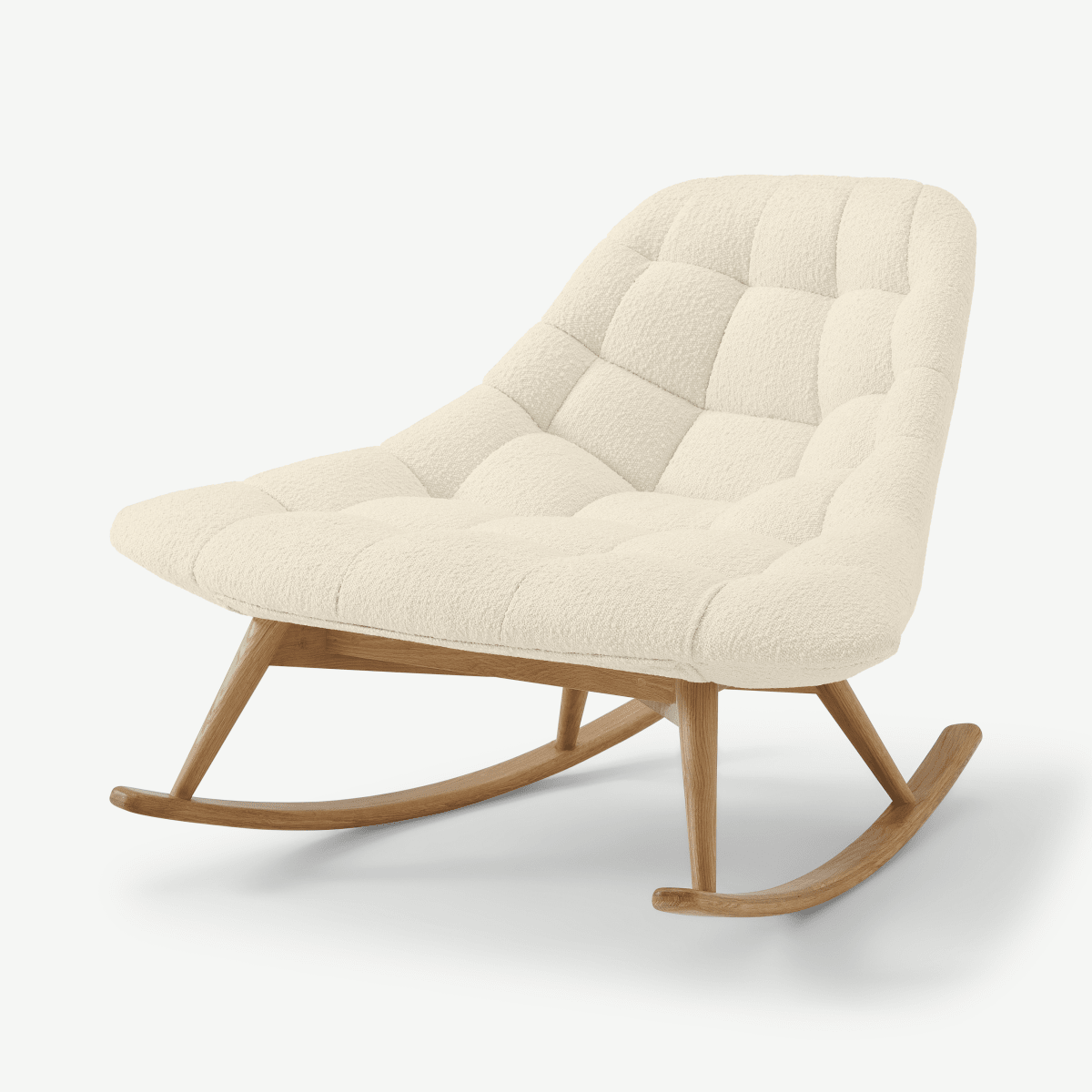 Kolton Rocking Chair Whitewash Boucle Compare Furnishings