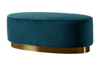 An Image of Selini Footstool – Peacock