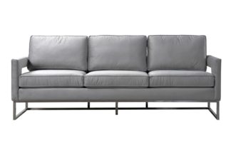 An Image of Kenza Three Seat Sofa – Dove Grey