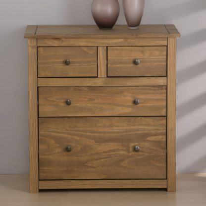 An Image of Santiago Pine 2 + 2 Drawer Chest