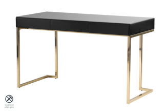 An Image of Lorenzo Toughened Black Desk