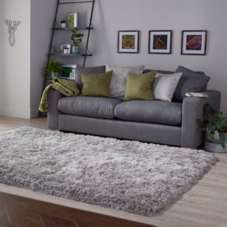 An Image of Polar Shaggy Rug Grey