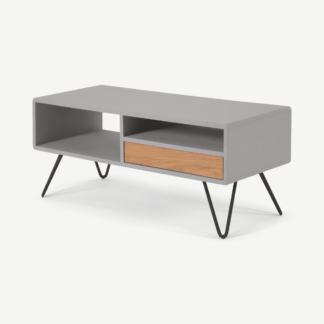 An Image of Ukan TV Stand, Grey and Oak