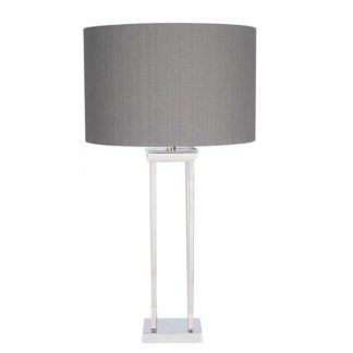 An Image of Four Post Table Lamp, Nickel