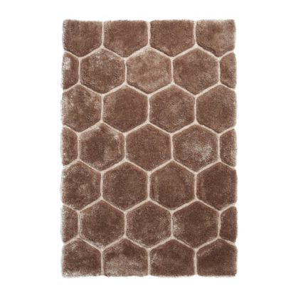 An Image of Noble House Honeycomb Rug Natural