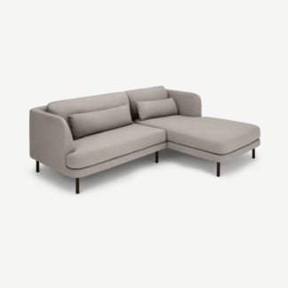 An Image of Herman Right Hand Facing Chaise End Corner Sofa, Manhattan Grey
