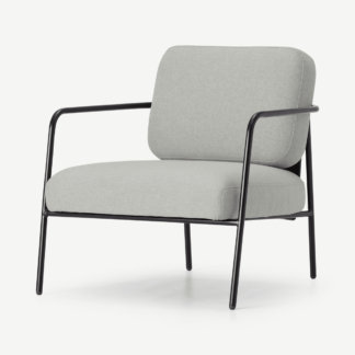 An Image of Hopper Accent Armchair, Hail Grey and Marl Grey