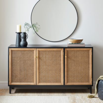 313dff10ac83cb1a9c6b8ae7cb64c33df3921509cc2af64eb7c1d06091503e32.jpg An Image of Franco Large Sideboard Black