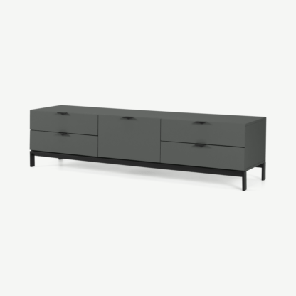 An Image of Marcell Wide Media Unit, Grey