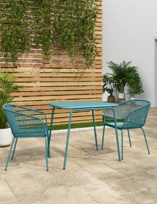 An Image of M&S Loft Lois 2 Seater Balcony Table & Chairs