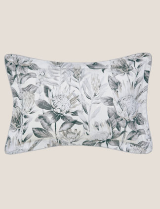 An Image of M&S Sanderson Pure Cotton King Protea Oxford Pillowcase