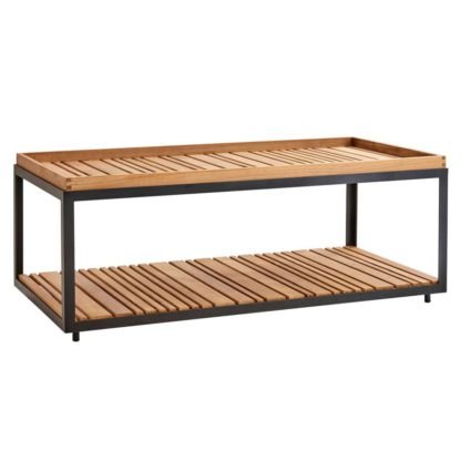 An Image of Cane-line Level Rectangular Coffee Table