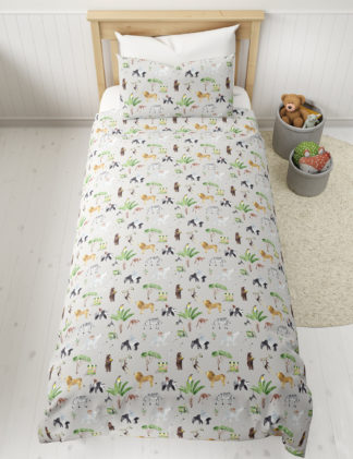 An Image of M&S Cotton Rich Animal Bedding Set