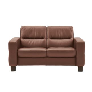 An Image of Stressless Wave Low Back 2 Seater Sofa, Leather