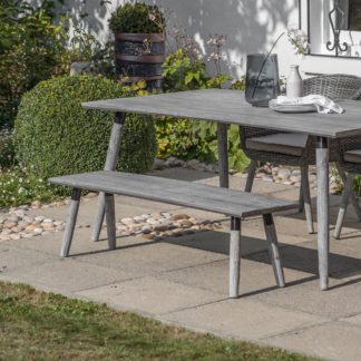 An Image of Georgiana 2 Seater Bench Grey