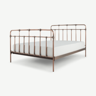 An Image of Starke Double Bed, Copper