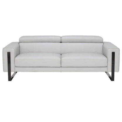 An Image of Milan 3 Seater Sofa, Bull 6502 Leather