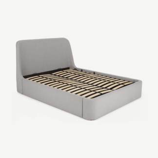 An Image of Hayllar Double Ottoman Storage Bed, Cool Grey