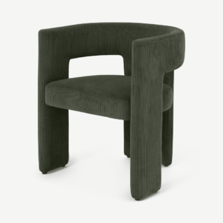 An Image of Kalaspel Dining Chair, Sage Corduroy Velvet