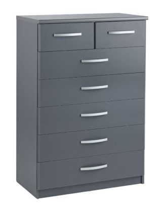 An Image of Argos Home Hallingford Grey 5+2 Drawer Chest