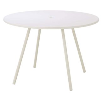 An Image of Cane-line Area Garden Dining Table, White