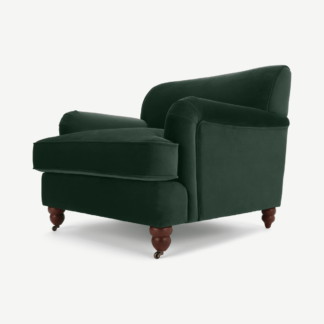 An Image of Orson Armchair, Autumn Green Velvet