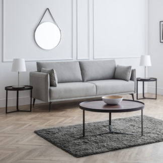 An Image of Rohe Grey Fabric 3 Seater Sofa