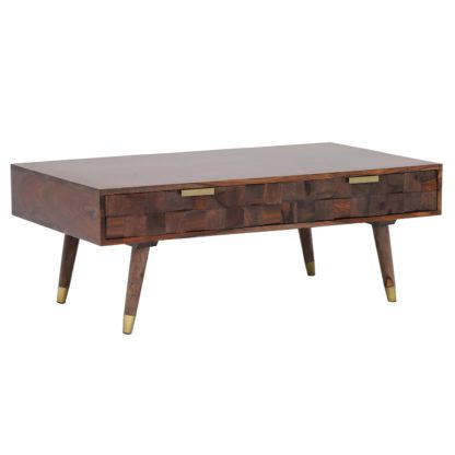 3e571988755e93d5b7b8182cab9cc9e18d63838cd52c1e8938aa35301bb2e6f4.jpg An Image of Kora 2 Drawer Coffee Table, Sheesham Wood