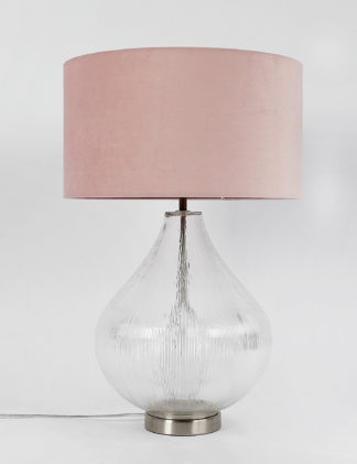 An Image of M&S Ripple Glass Table Lamp