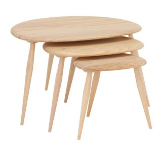 An Image of Ercol Collection Pebble Nest of Tables