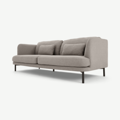 An Image of Herman 3 Seater Sofa, Manhattan Grey