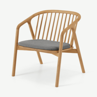 An Image of Tacoma Accent Armchair, Natural Oak
