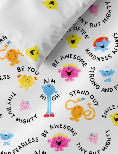 An Image of M&S Pure Cotton Mr Men™ Bedding Set