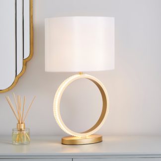An Image of Hotel Harrogate Integrated LED Table Lamp Gold