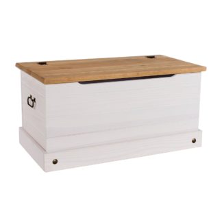 An Image of Corona White Storage Trunk White